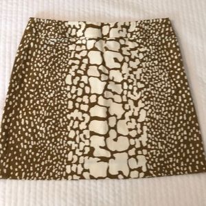 JCrew Skirt Animal Print size 0